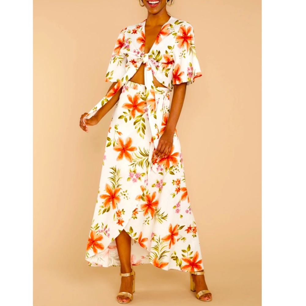 Red Dress Boutique 2-Piece Tropical Dress